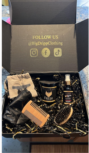 Belly's & Beards Essential Premium Beard Oil & Balm Set w/ Comb & Brush combo